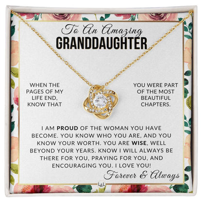 Granddaughter Gift - The Best Part - Meaningful Granddaughter Gift For Her Birthday, Christmas or For Graduation - Liliana and Liam