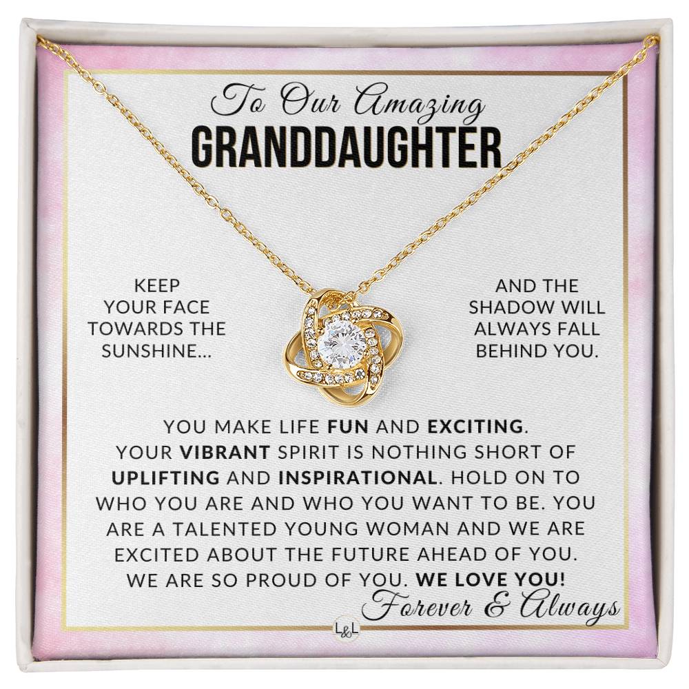 Gift For Our Granddaughter - Stay True - Meaningful Granddaughter Gift For Her Birthday, Christmas or For Graduation - Liliana and Liam