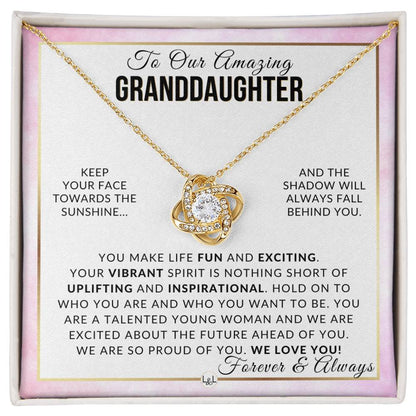 Gift For Our Granddaughter - Stay True - Meaningful Granddaughter Gift For Her Birthday, Christmas or For Graduation - Liliana and Liam