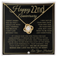 22nd Anniversary Gift For Wife - Elegant Knot Pendent Necklace - Liliana and Liam
