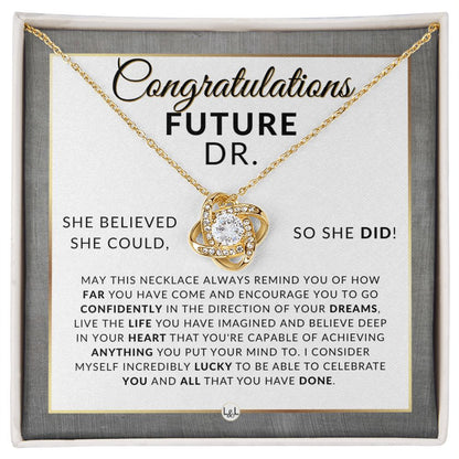 Match Day Gift, Medical Student Graduation, Resident Doctors Gift, Residency Match Day Gift, Happy Match Day, White Coat Ceremony - Meaningful Milestone Necklace - Graduation Gift For Her - Liliana and Liam