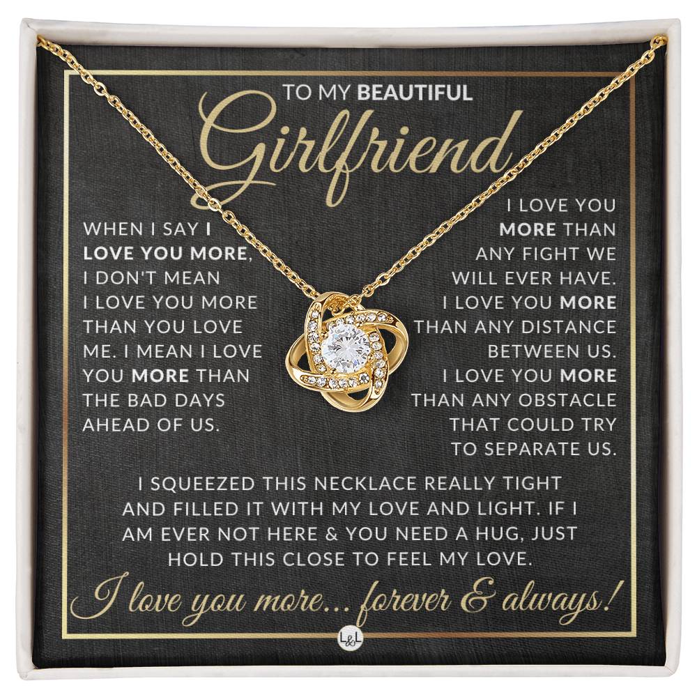 Surprise Gift Idea For Girlfriend - Necklace + Sentimental Message - Romantic Christmas Gift, Valentine's Day, Birthday or Anniversary Present - Liliana and Liam