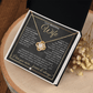 To My Beautiful Wife - Pendant Necklace - Sentimental and Romantic Christmas Gift, Valentine's Day, Birthday, Anniversary