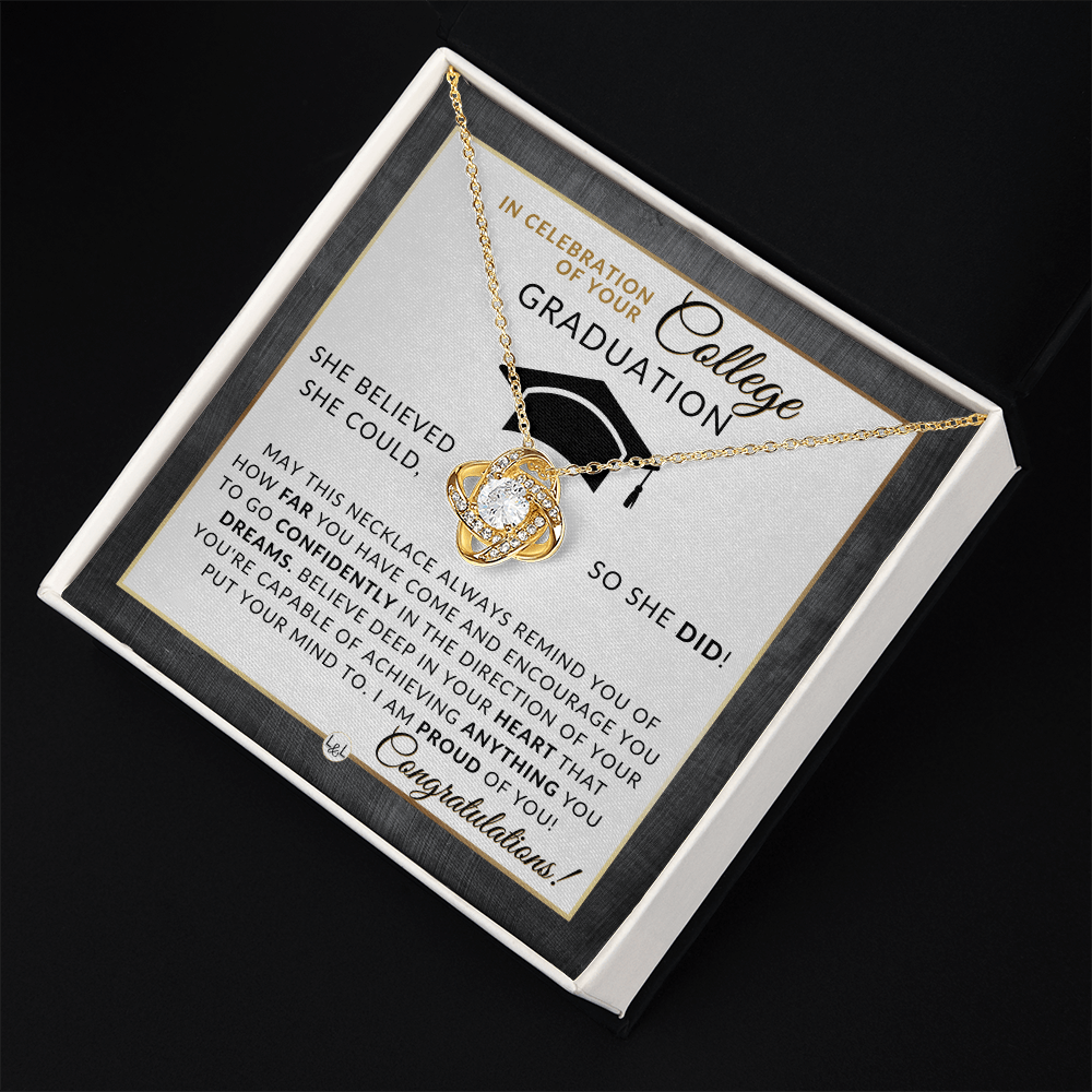 College Graduation Gift For Her - Meaningful Milestone Necklace - Graduation Gift For Her