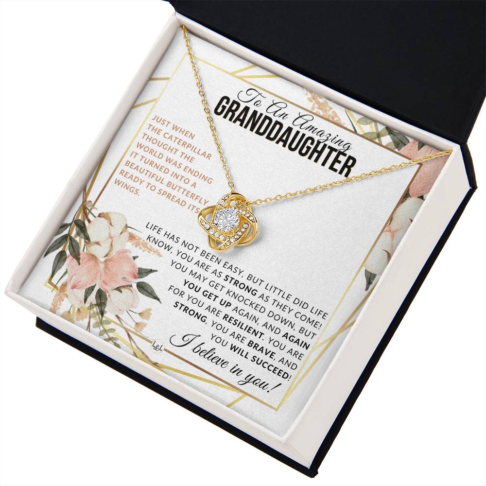 Granddaughter Gift - Spread Your Wings - Meaningful Granddaughter Gift For Her Birthday, Christmas or For Graduation