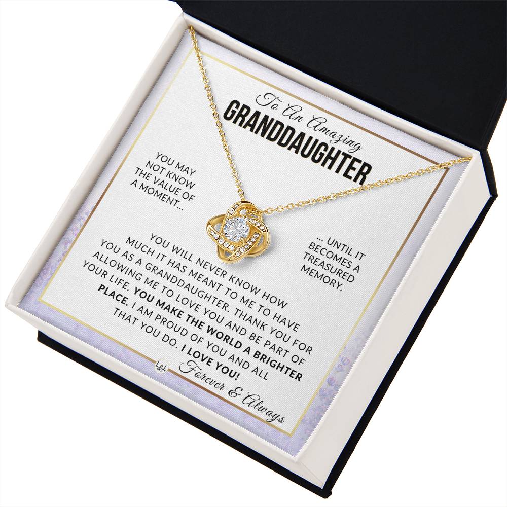 Granddaughter Gift - Proud Of You - Meaningful Granddaughter Gift For Her Birthday, Christmas or For Graduation