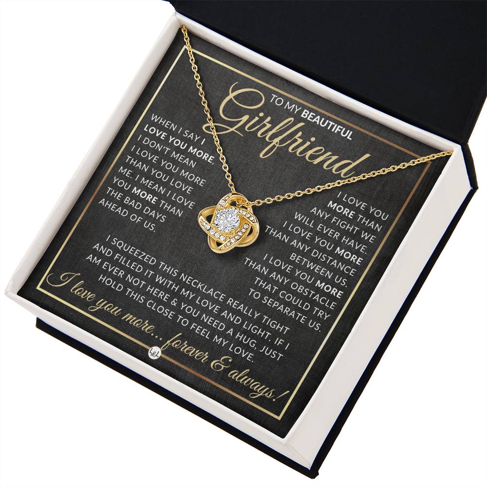 Surprise Gift Idea For Girlfriend - Necklace + Sentimental Message - Romantic Christmas Gift, Valentine's Day, Birthday or Anniversary Present - Liliana and Liam