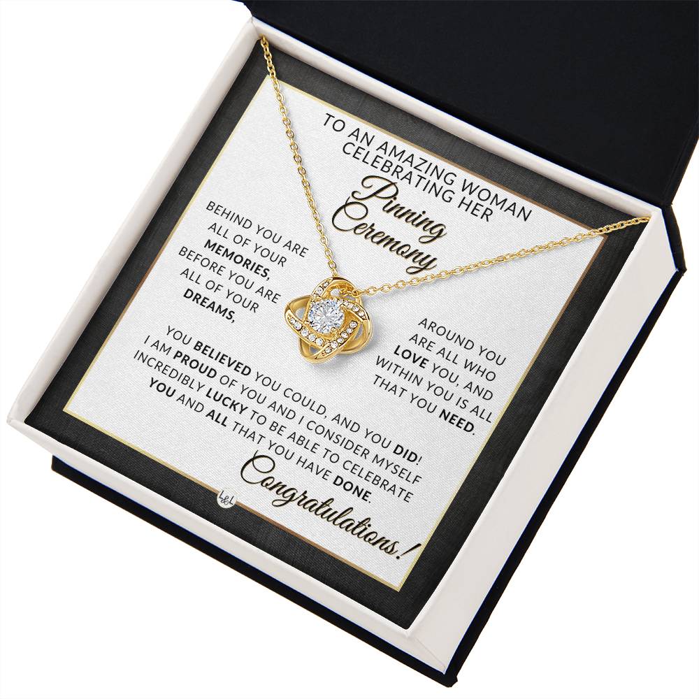 Pinning Ceremony Gift, Nurse Graduation Gift for Her, Nursing School Graduation Gift - 2024 Graduation Gift Idea For Her - Pendant Necklace + Graduation Message - Liliana and Liam