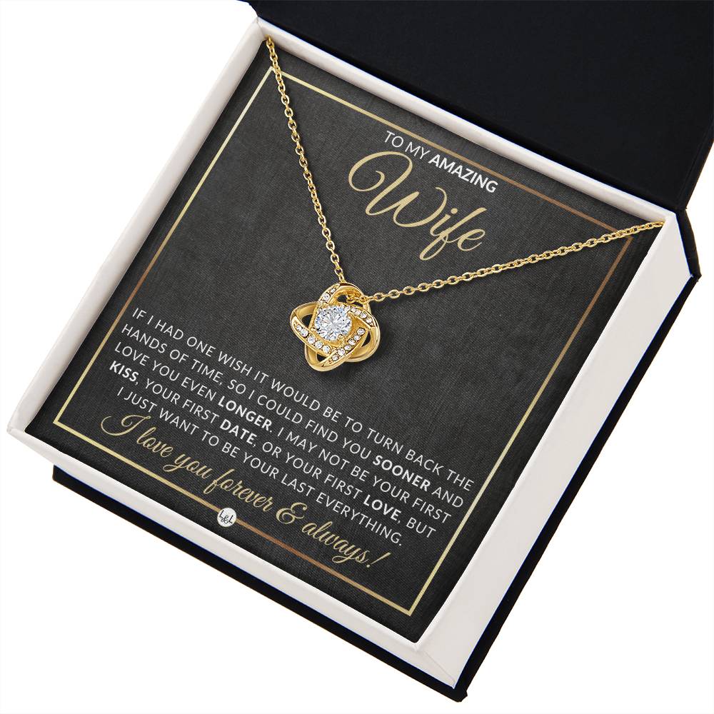 Special Gift For Wife - Pendant Necklace - Sentimental and Romantic Christmas Gift, Valentine's Day, Birthday or Anniversary Present