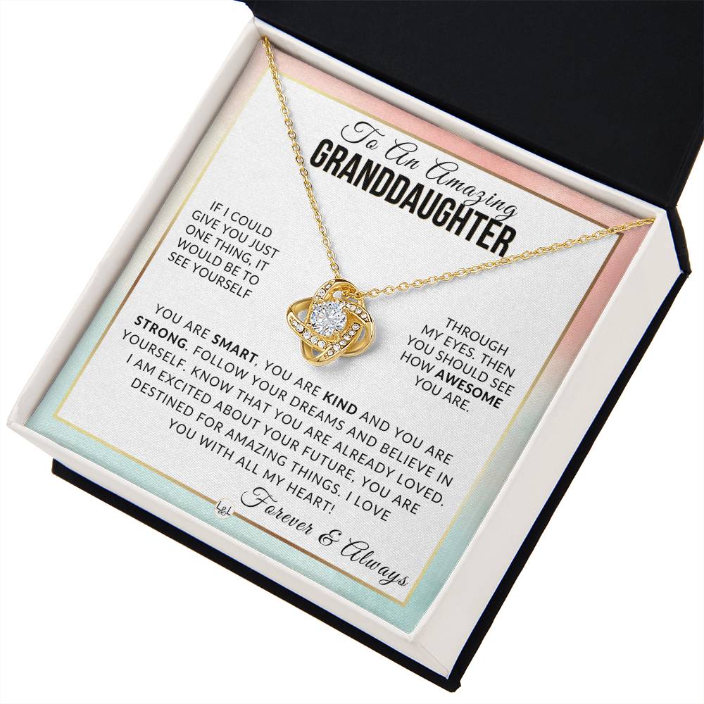 Granddaughter Gift - With All My Heart - Meaningful Granddaughter Gift For Her Birthday, Christmas or For Graduation