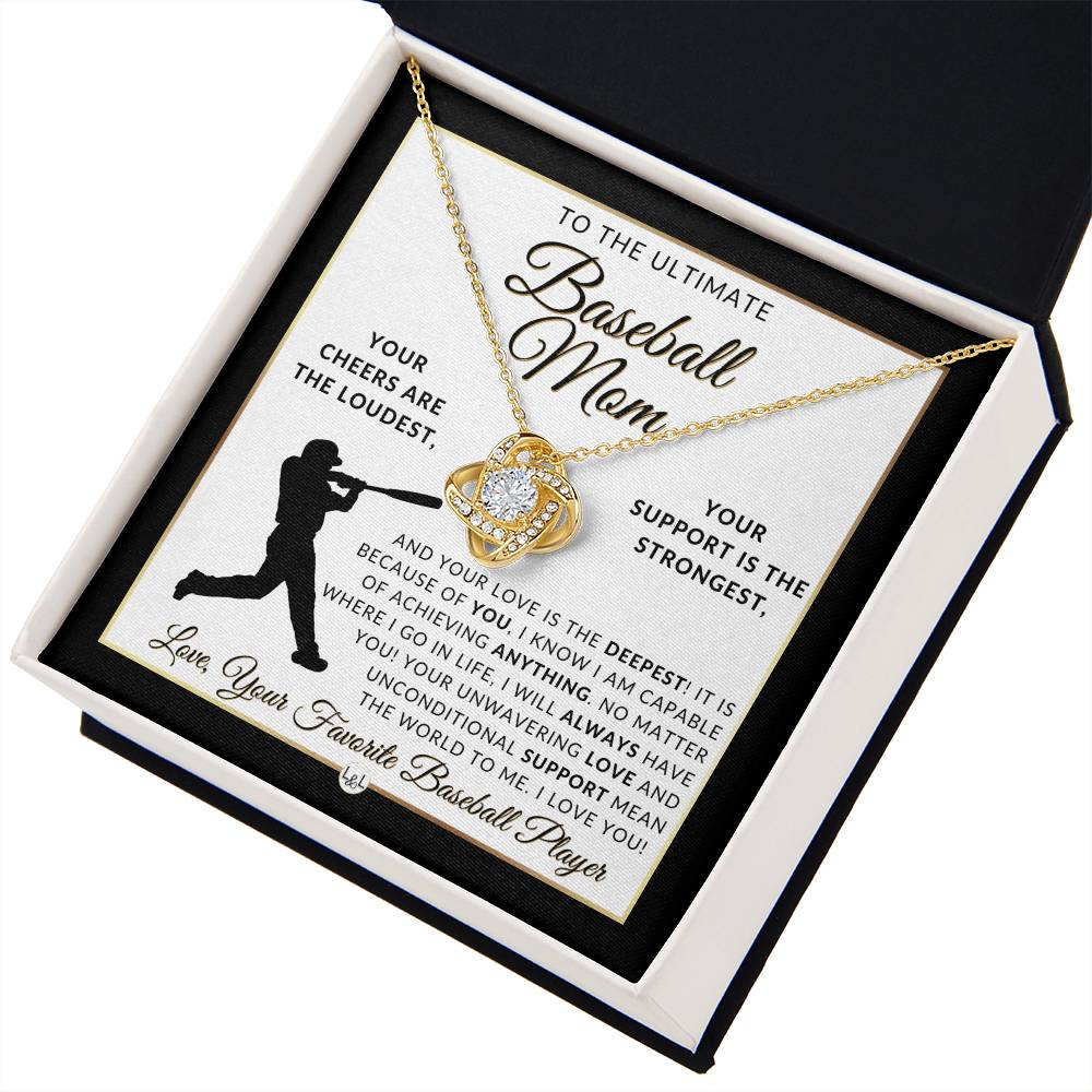Baseball Mom Gift - Great For Mother's Day, Christmas, Her Birthday, Or As An End of Season Gift - Beautiful Women's Pendant Necklace + Heartfelt Message - Liliana and Liam