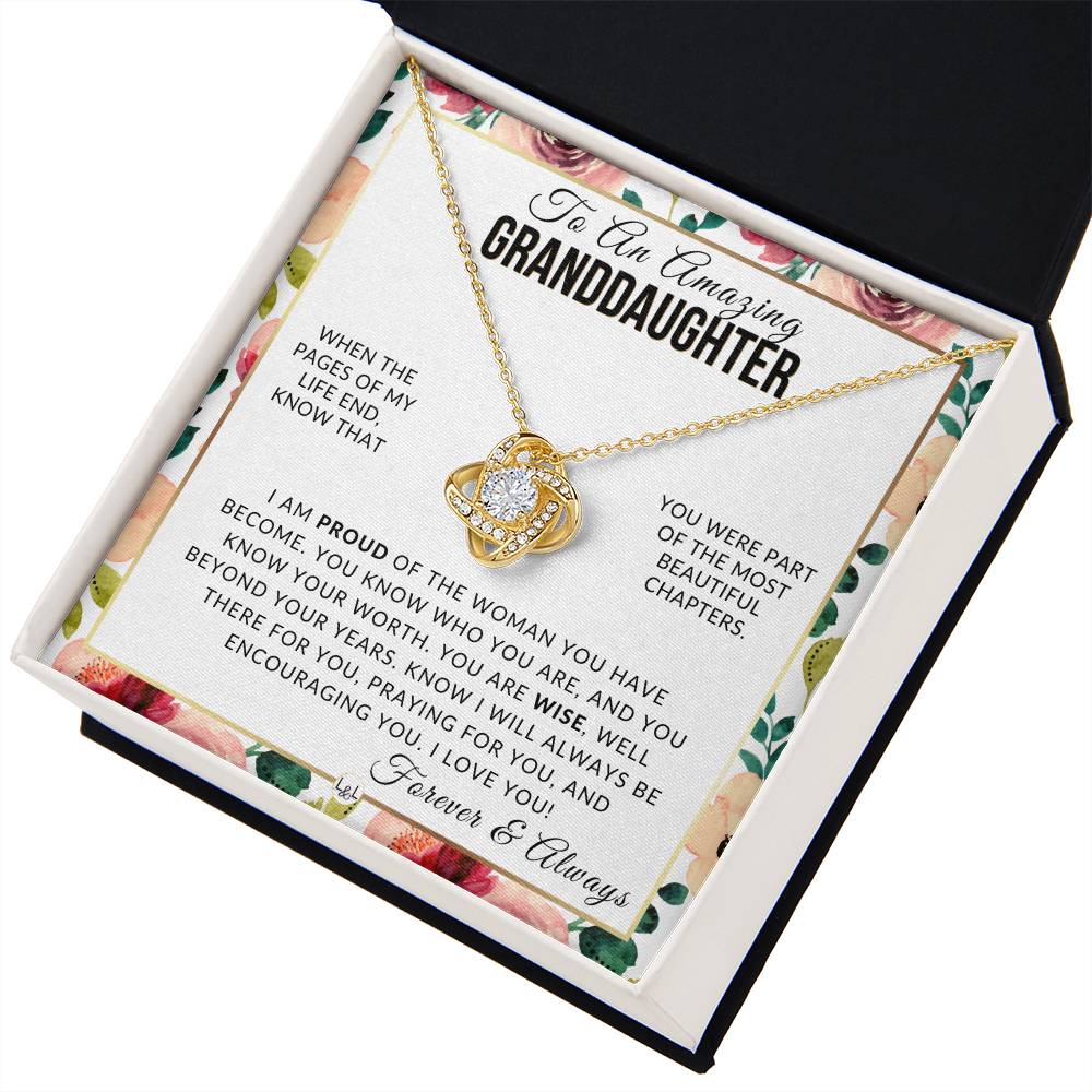 Granddaughter Gift - The Best Part - Meaningful Granddaughter Gift For Her Birthday, Christmas or For Graduation