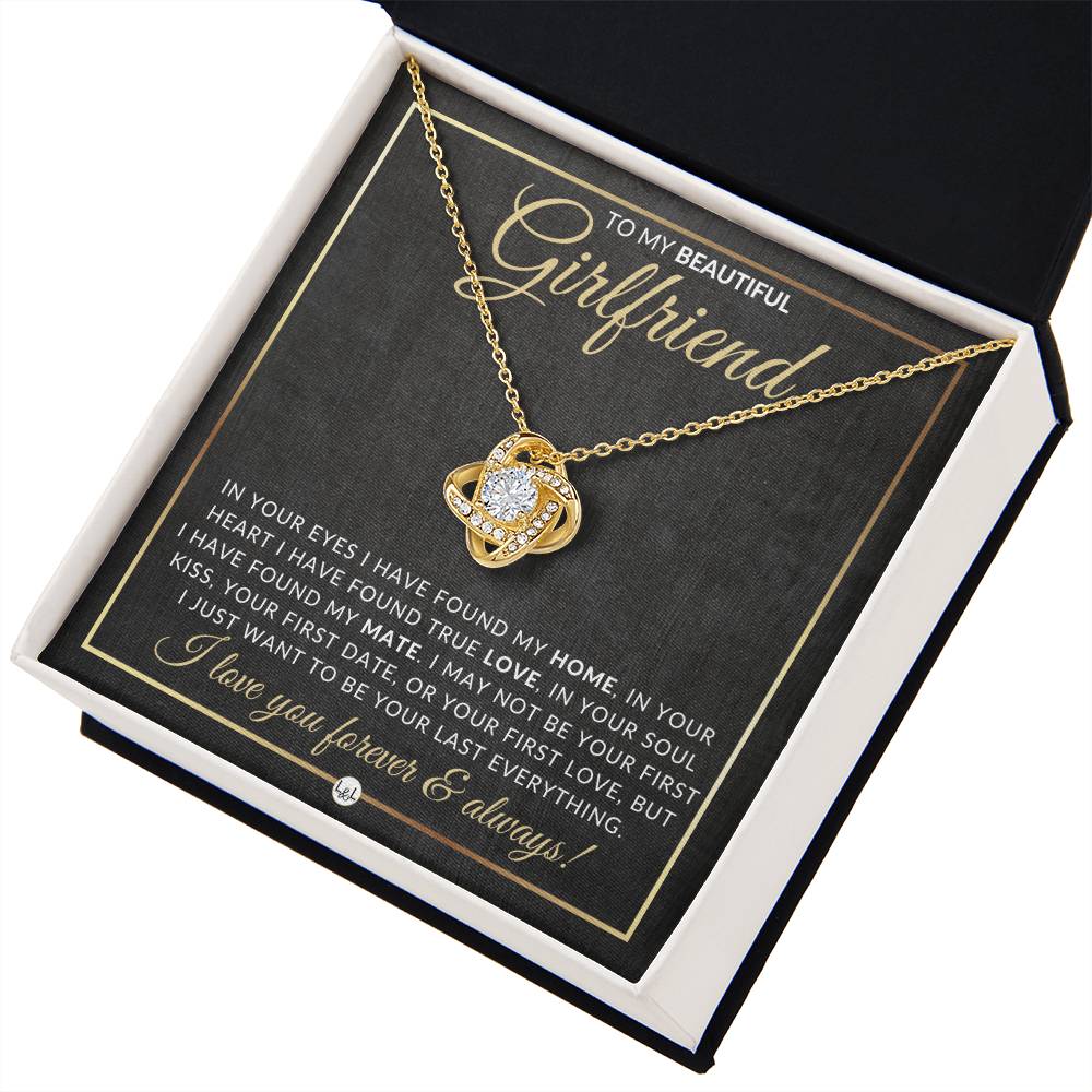 Unique Gift For Girlfriend - Pendant Necklace - Sentimental and Romantic Christmas Gift, Valentine's Day, Birthday or Anniversary Present