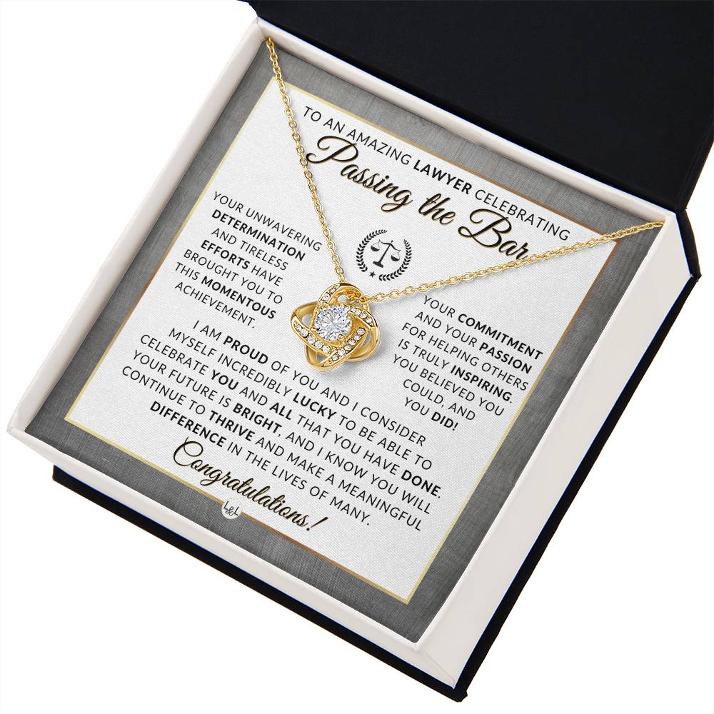 Passing The Bar - Congratulations Gift For New Lawyer, Lawyer Graduation - Law School Graduation Gift Idea For Her - Liliana and Liam