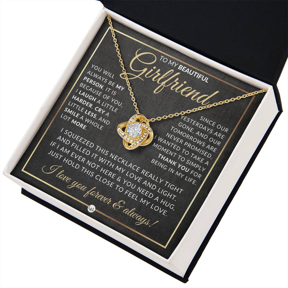 Gift For Girlfriend - Pendant Necklace - Sentimental and Romantic Christmas Gift, Valentine's Day, Birthday or Anniversary Present