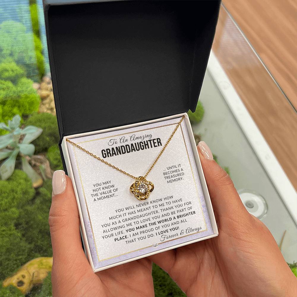 Granddaughter Gift - Proud Of You - Meaningful Granddaughter Gift For Her Birthday, Christmas or For Graduation