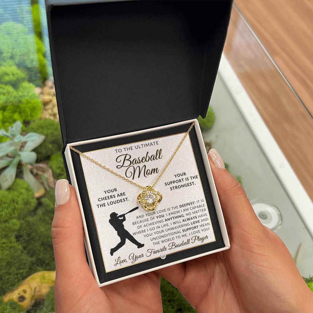 Baseball Mom Gift - Great For Mother's Day, Christmas, Her Birthday, Or As An End of Season Gift - Beautiful Women's Pendant Necklace + Heartfelt Message - Liliana and Liam