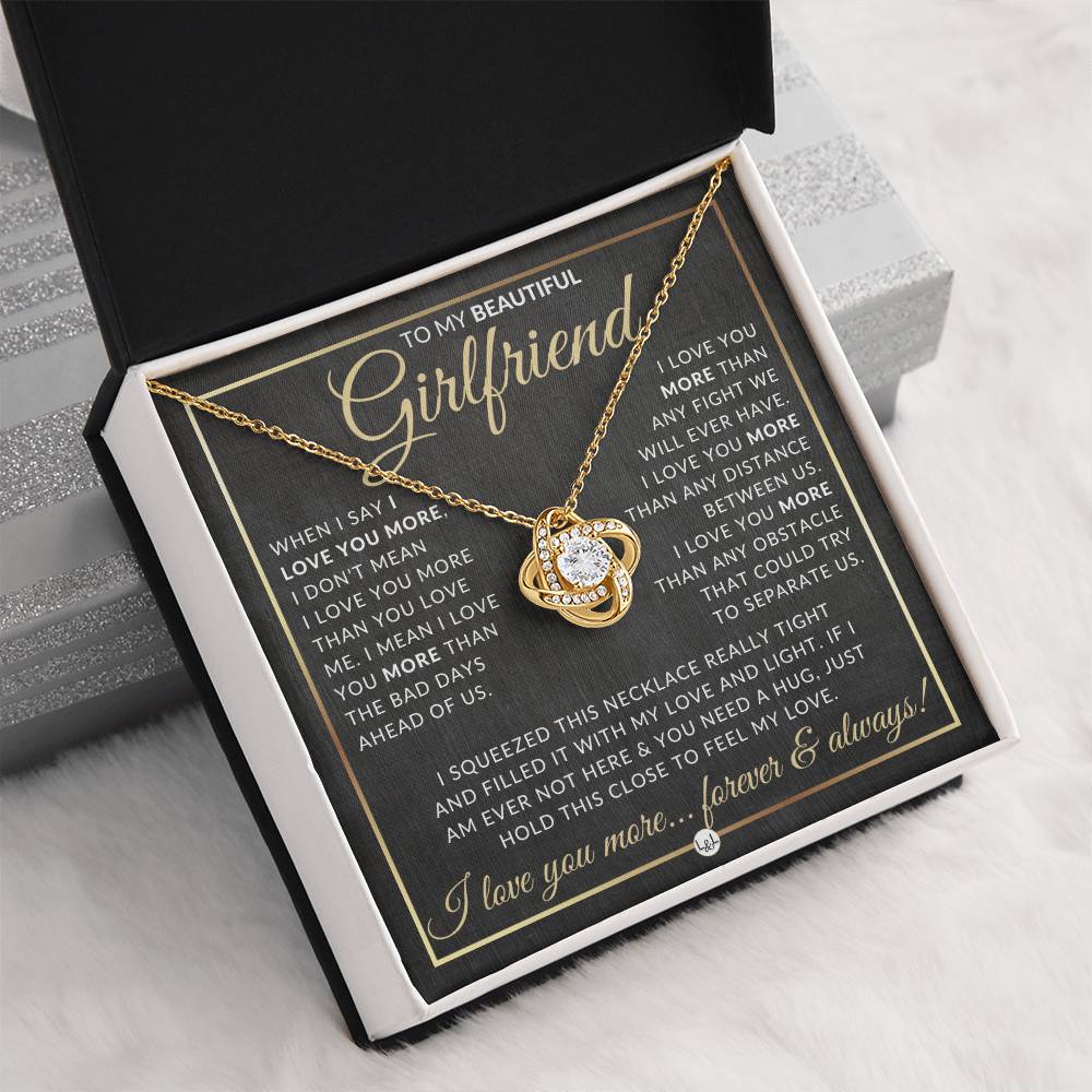 Surprise Gift Idea For Girlfriend - Necklace + Sentimental Message - Romantic Christmas Gift, Valentine's Day, Birthday or Anniversary Present - Liliana and Liam