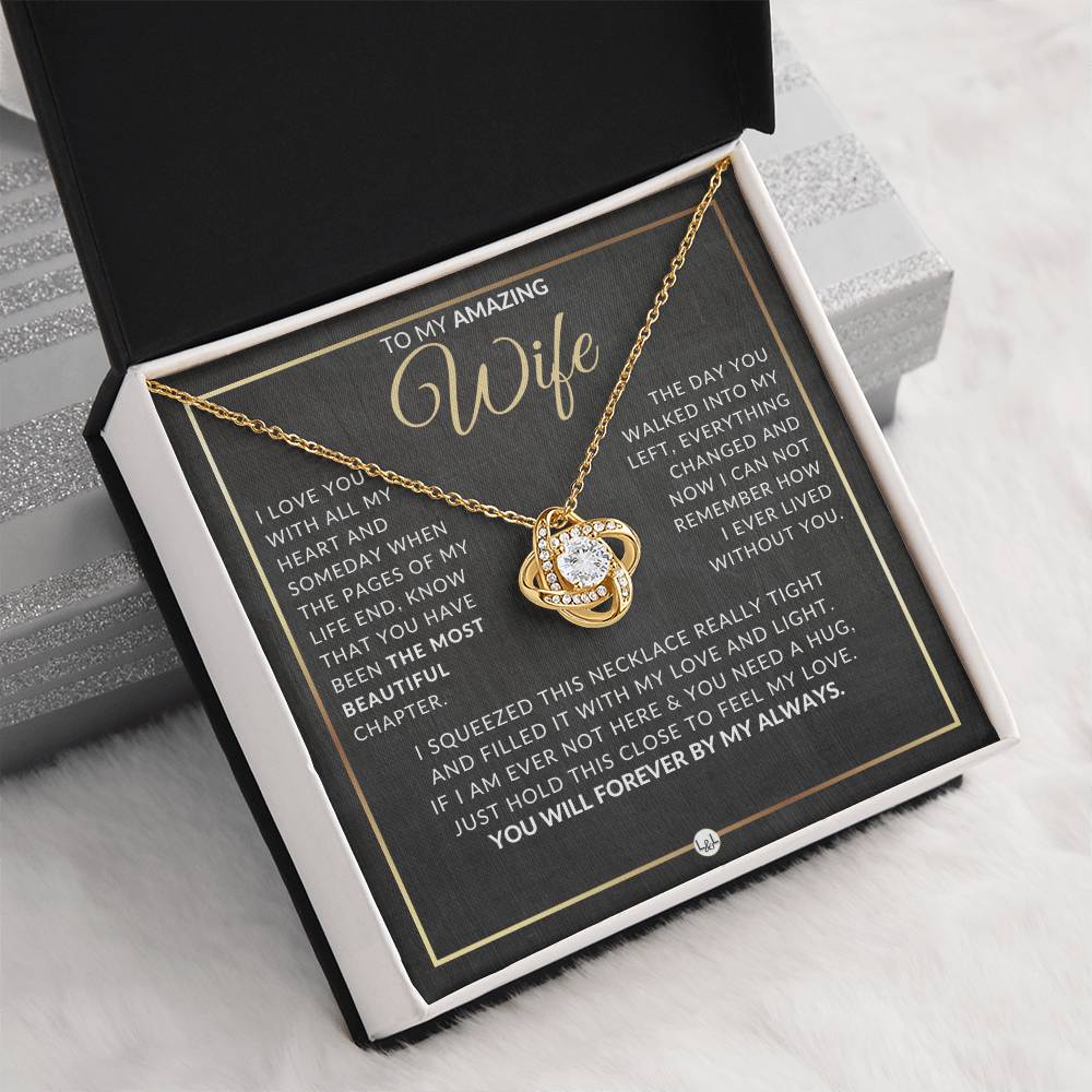 Best Gift For Wife - Beautiful Women's Pendant Necklace For Your Wife + Heartfelt Message For Her From Husband