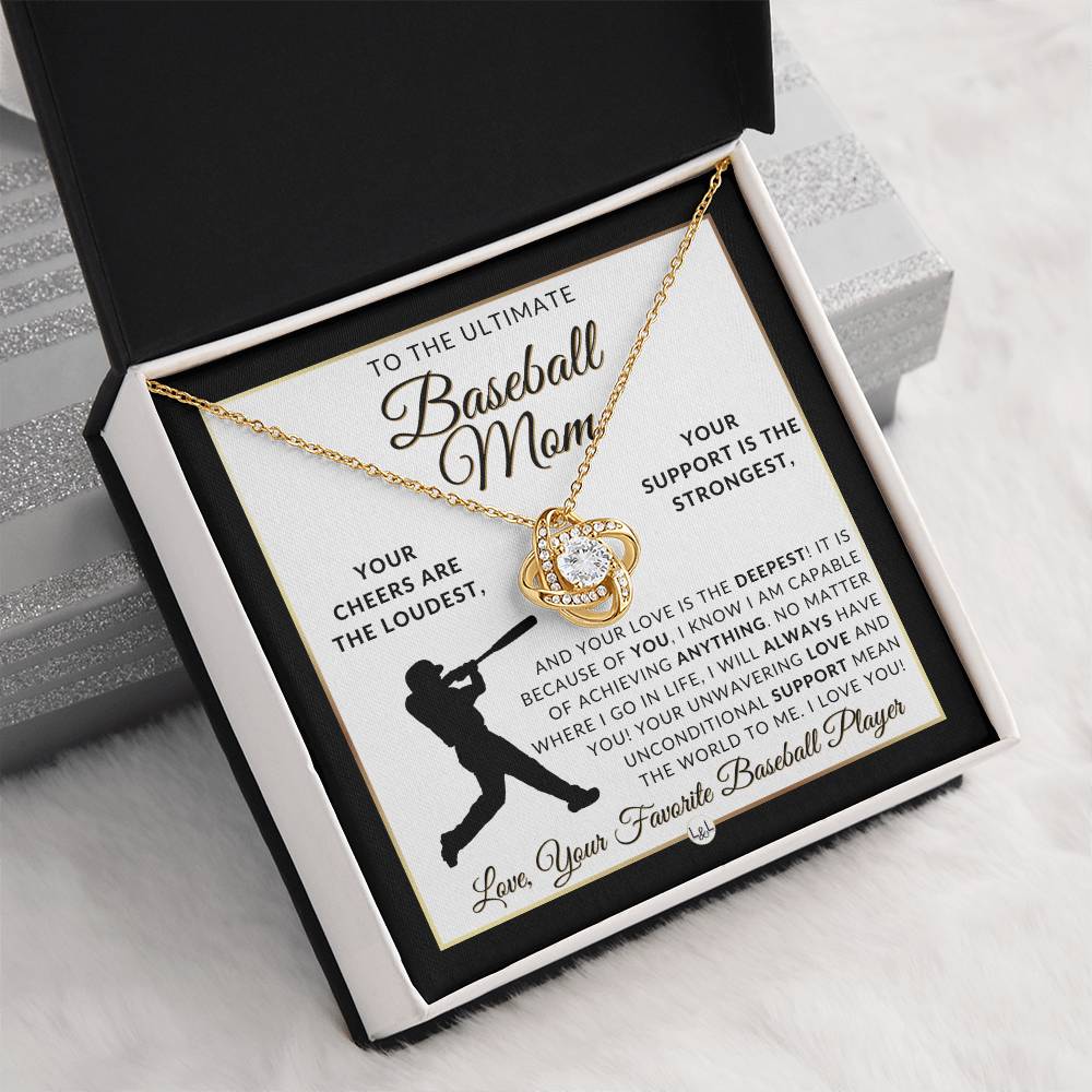 Baseball Mom Gift - Great For Mother's Day, Christmas, Her Birthday, Or As An End of Season Gift - Beautiful Women's Pendant Necklace + Heartfelt Message - Liliana and Liam