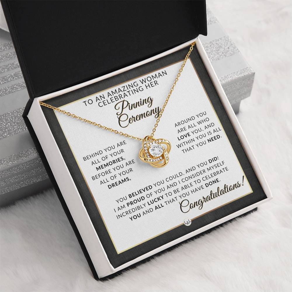 Pinning Ceremony Gift, Nurse Graduation Gift for Her, Nursing School Graduation Gift - 2024 Graduation Gift Idea For Her - Pendant Necklace + Graduation Message - Liliana and Liam