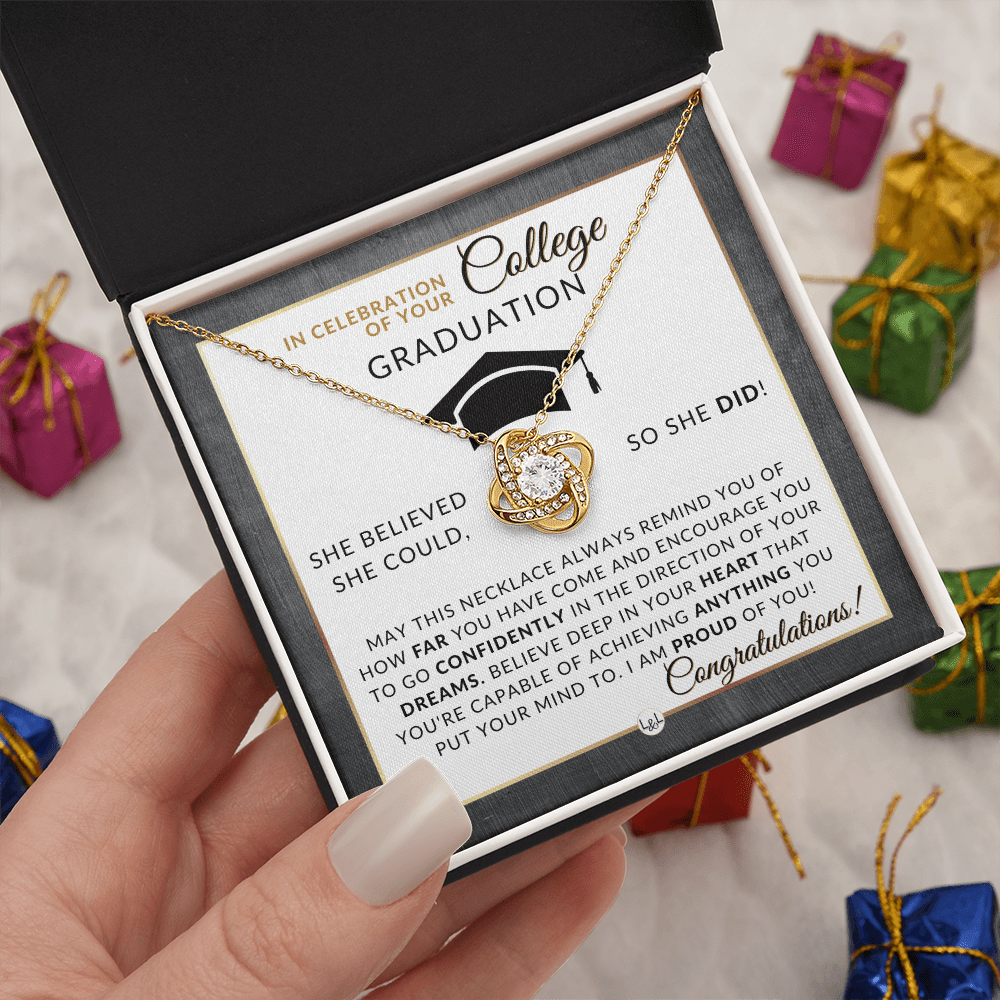 College Graduation Gift For Her - Meaningful Milestone Necklace - Graduation Gift For Her