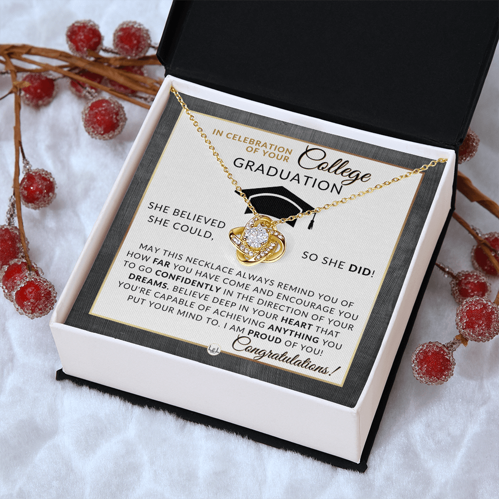 College Graduation Gift For Her - Meaningful Milestone Necklace - Graduation Gift For Her
