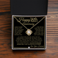 16th Anniversary Gift For Wife - Beautiful Women's Pendant Necklace + Heartfelt Anniversary Message - Liliana and Liam