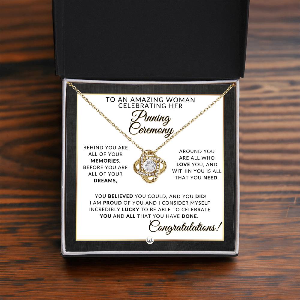 Pinning Ceremony Gift, Nurse Graduation Gift for Her, Nursing School Graduation Gift - 2024 Graduation Gift Idea For Her - Pendant Necklace + Graduation Message - Liliana and Liam