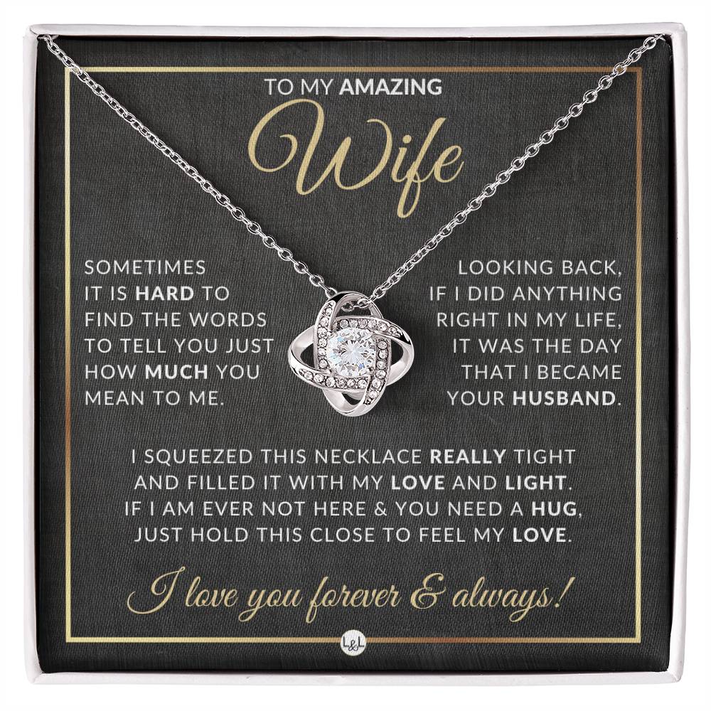 Surprise Gift For Wife - Pendant Necklace - Sentimental and Romantic Christmas Gift, Valentine's Day, Birthday or Anniversary Present