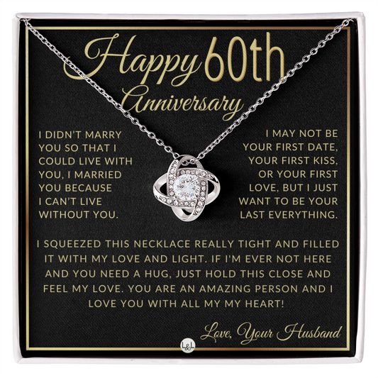 60th Anniversary Gift for Wife - Forever & Always Necklace