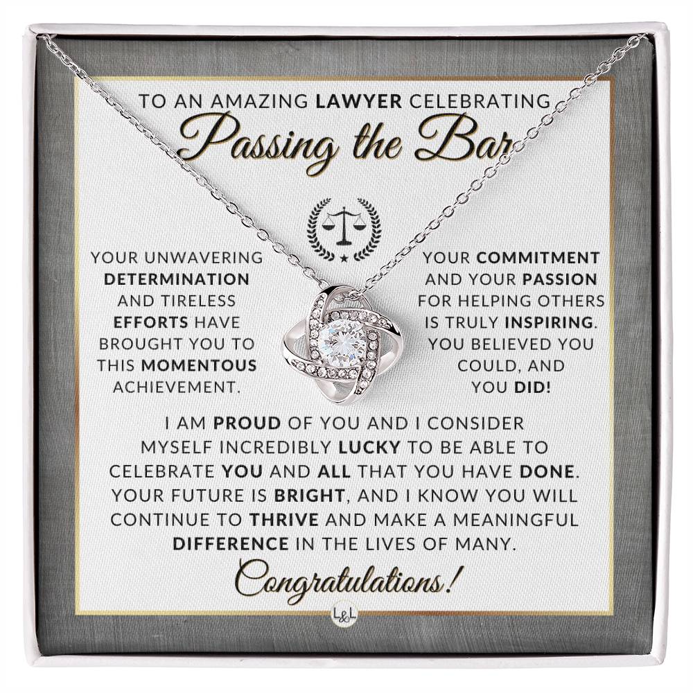 Passing The Bar - Congratulations Gift For New Lawyer, Lawyer Graduation - Law School Graduation Gift Idea For Her - Liliana and Liam