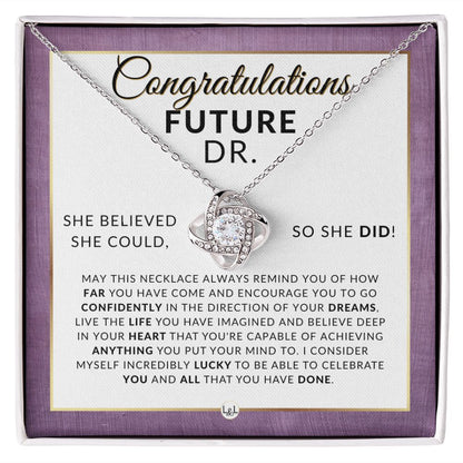 Congratulations On Your Medical School Acceptance - Meaningful Milestone Necklace - Perfect Med School Acceptance Gift For A Future Doctor - Liliana and Liam