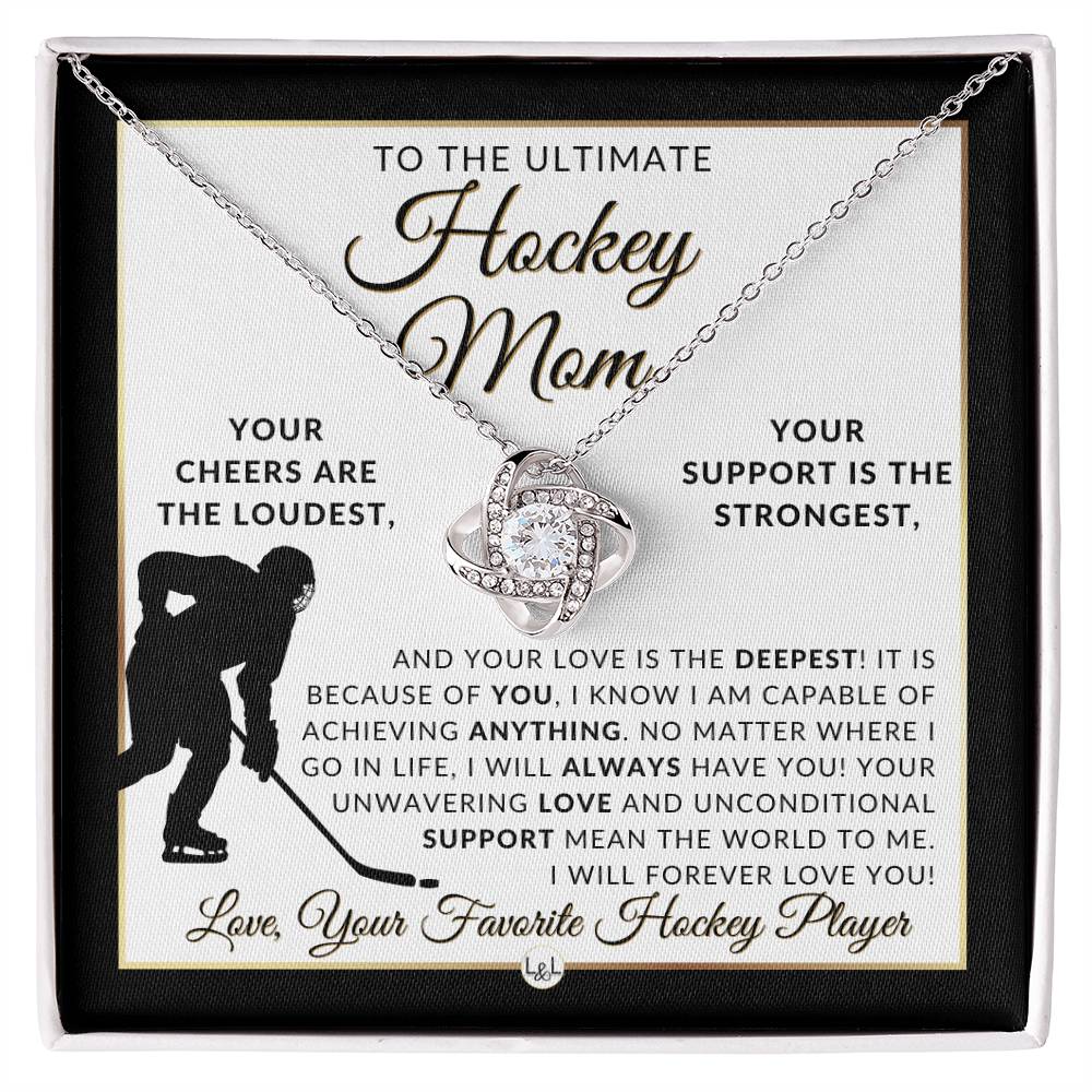 Hockey Mom - Knot Pendent Necklace - Gift For Sports Mom - Liliana and Liam