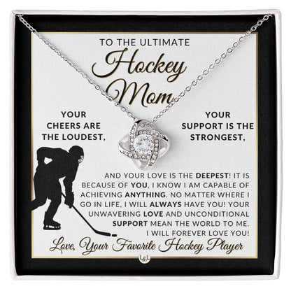 Hockey Mom - Knot Pendent Necklace - Gift For Sports Mom - Liliana and Liam