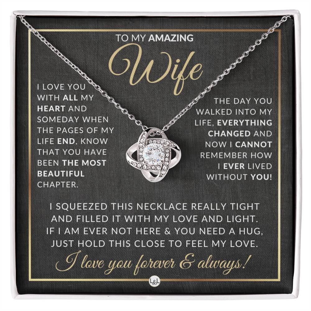 Best Gift For Wife - Pendant Necklace - Sentimental and Romantic Christmas Gift, Valentine's Day, Birthday or Anniversary Present