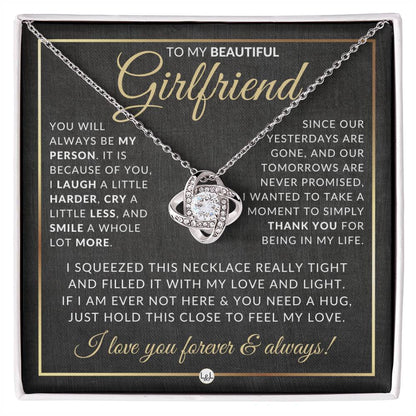Gift For Girlfriend - Pendant Necklace - Sentimental and Romantic Christmas Gift, Valentine's Day, Birthday or Anniversary Present - Liliana and Liam