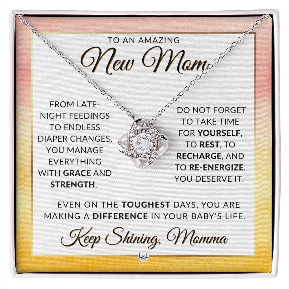 You Got This Momma - Beautiful Pendant Necklace To Celebrate Mom - Great Birthday, Mother's Day or Christmas Gift Idea For Her