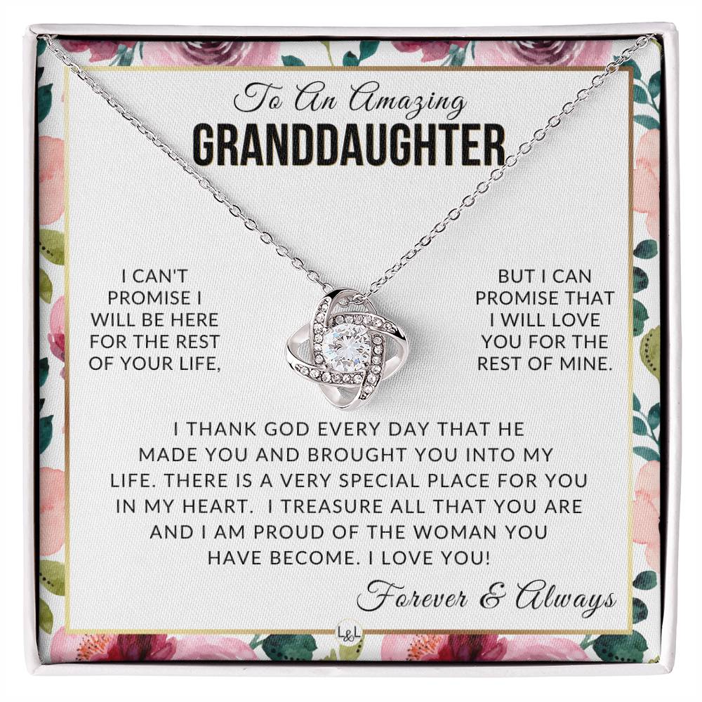 Granddaughter Gift - I Love You - Meaningful Granddaughter Gift For Her Birthday, Christmas or For Graduation