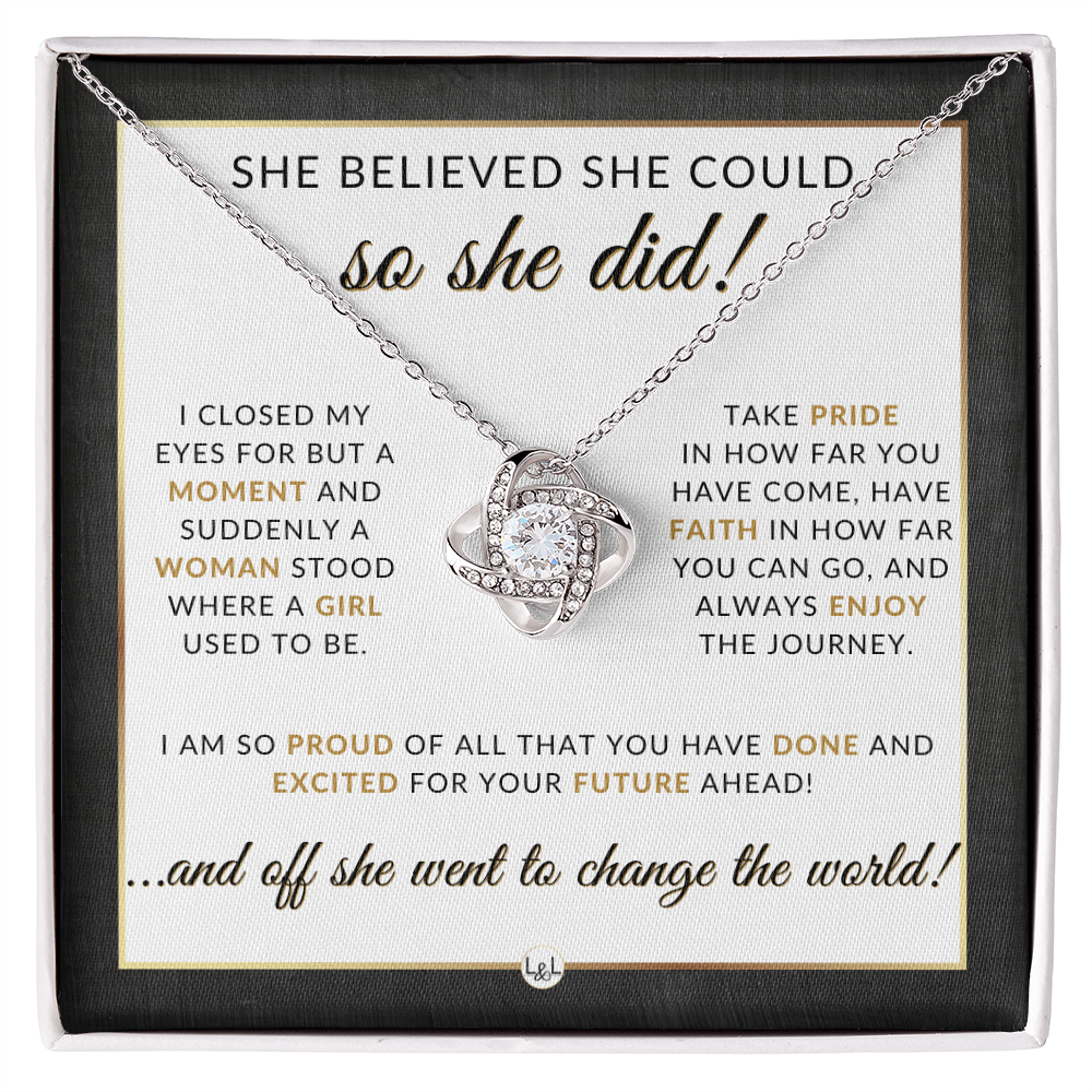 She Believed She Could - Graduation Gift for Her