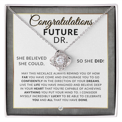 Match Day Gift, Medical Student Graduation, Resident Doctors Gift, Residency Match Day Gift, Happy Match Day, White Coat Ceremony - Meaningful Milestone Necklace - Graduation Gift For Her - Liliana and Liam