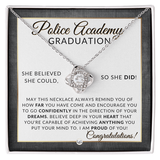 Police Academy Graduation Gifts From Her, New Female Police Officer, Law Enforcement Officer - Meaningful Milestone