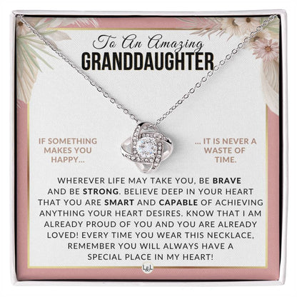 Granddaughter Gift - Special Place In My Heart - Meaningful Granddaughter Gift For Her Birthday, Christmas or For Graduation - Liliana and Liam