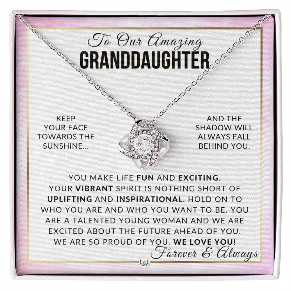 Gift For Our Granddaughter - Stay True - Meaningful Granddaughter Gift For Her Birthday, Christmas or For Graduation - Liliana and Liam