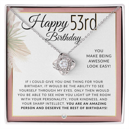 13th Birthday - Knot Pendent Necklace - Gift For Her - Liliana and Liam