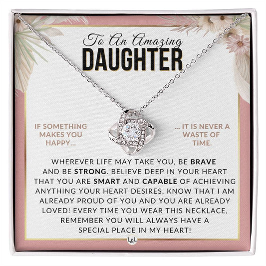 Daughter Gift - Special Place In My Heart - Meaningful Gift For Her Birthday, Christmas or For Graduation - Liliana and Liam