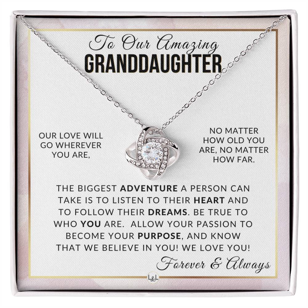 Gift For Our Granddaughter - Passion to Purpose - Meaningful Granddaughter Gift For Her Birthday, Christmas or For Graduation - Liliana and Liam
