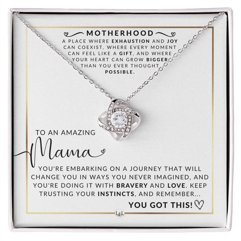 Amazing Mama - Beautiful Pendant Necklace To Celebrate Mom - Great Birthday, Mother's Day or Christmas Gift Idea For Her - Liliana and Liam