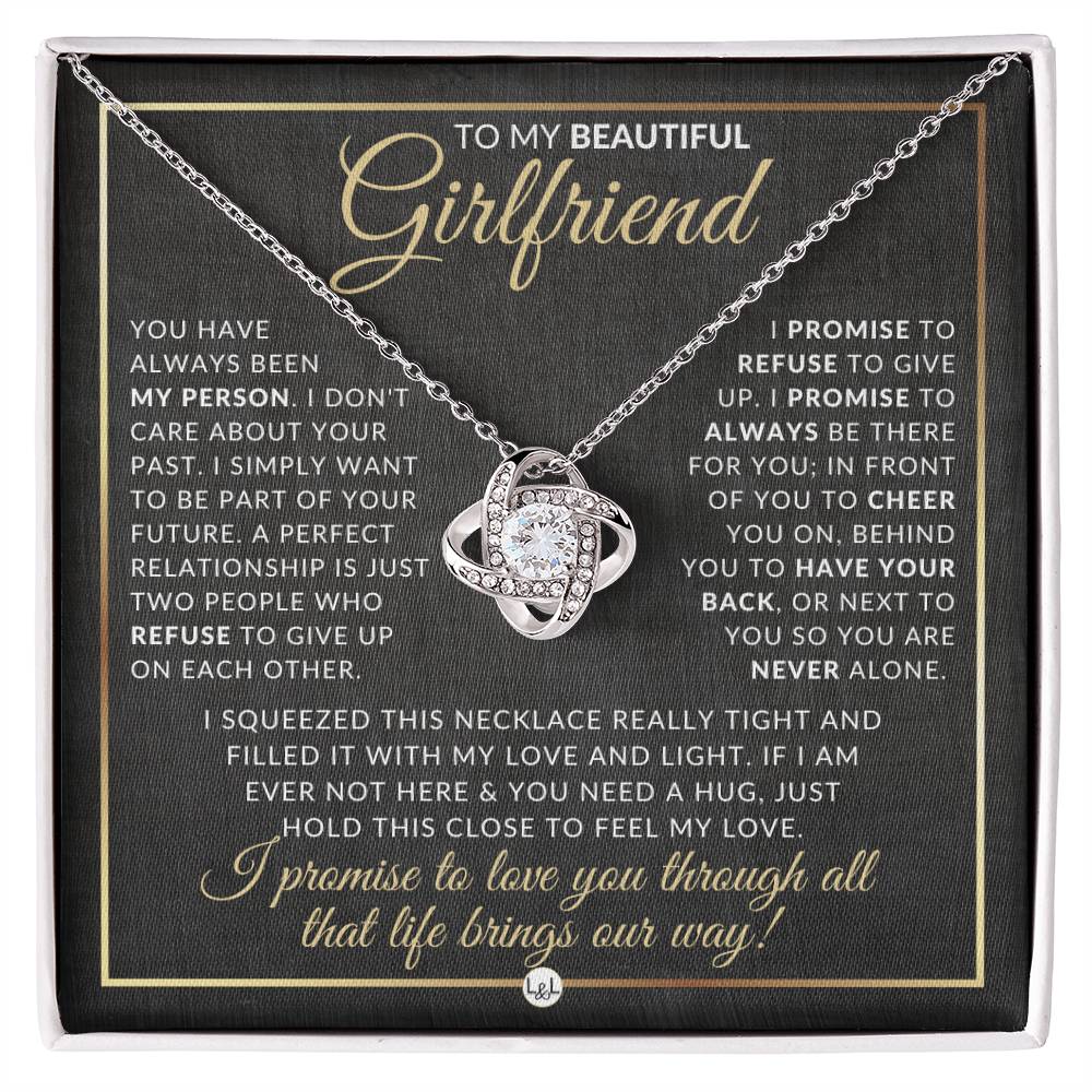 Heartfelt Gift For Girlfriend - Pendant Necklace - Sentimental and Romantic Christmas Gift, Valentine's Day, Birthday or Anniversary Present
