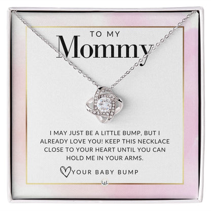 To Mom To Be From Baby Bump - Beautiful Pendant Necklace To Celebrate Mom - Great Birthday, Mother's Day or Christmas Gift Idea For Her - Liliana and Liam